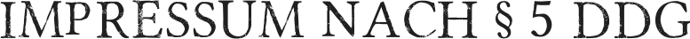 Impressum nach § 5 DDG